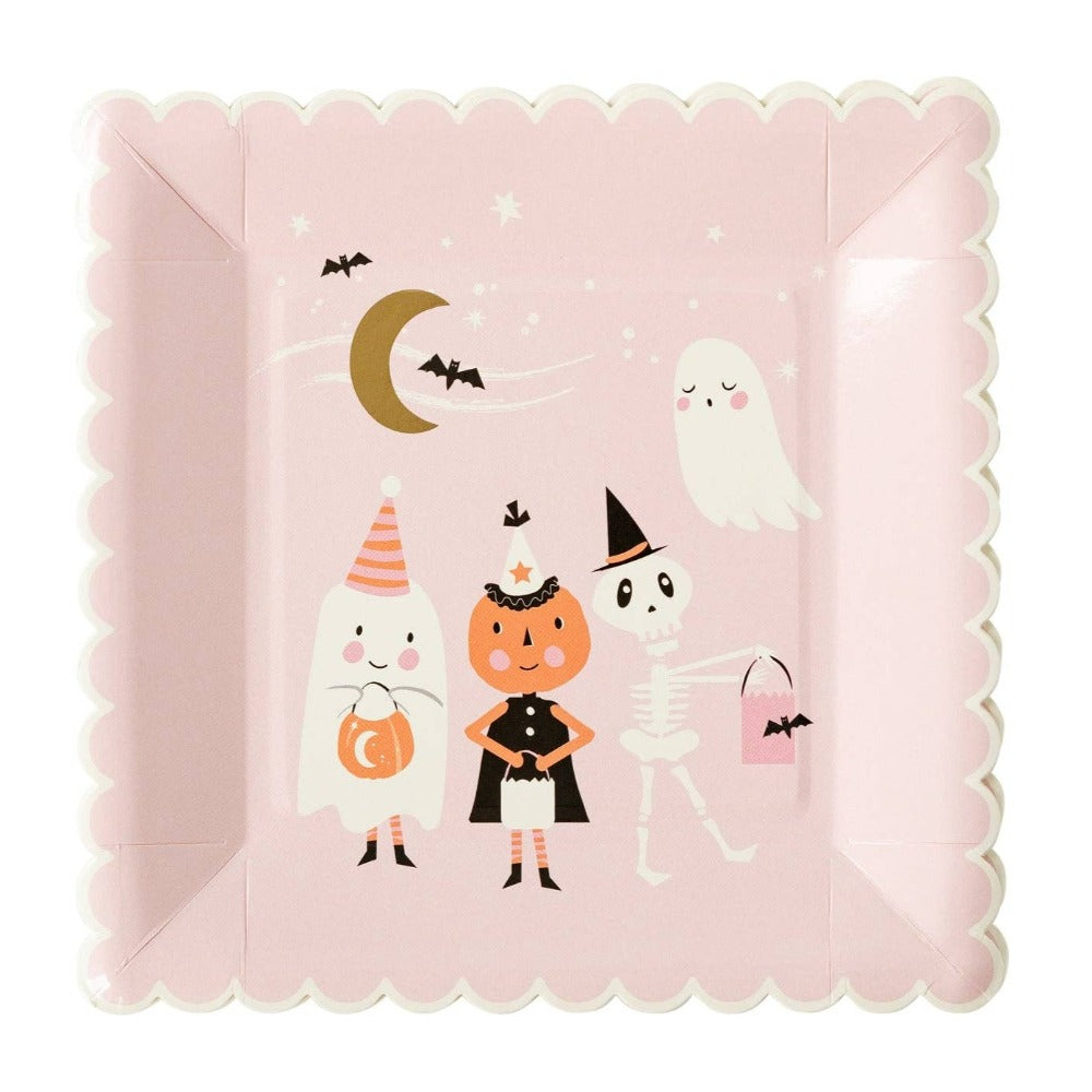 Ghoul Gang Scene Paper Plate | Putti halloween Party Supplies