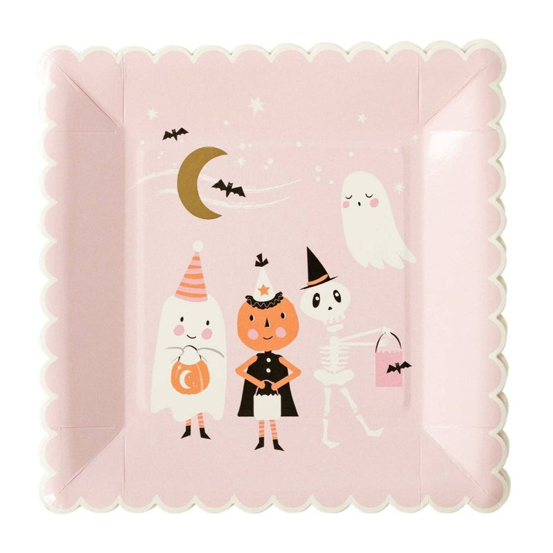 Ghoul Gang Scene Paper Plate | Putti halloween Party Supplies
