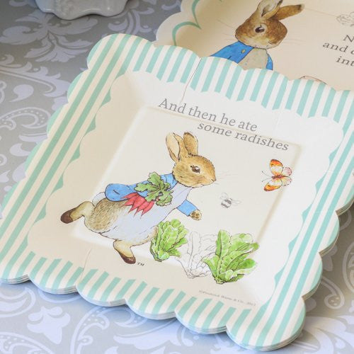 Meri Meri Peter Rabbit Small Paper Plates, MM-Meri Meri UK, Putti Fine Furnishings