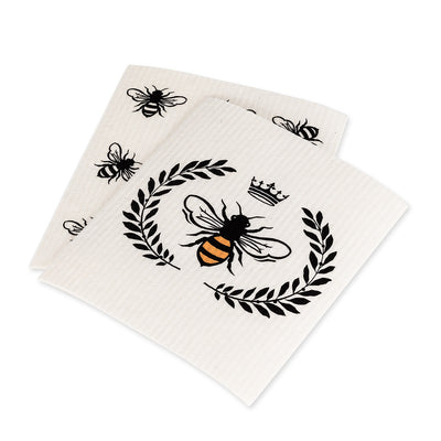 Bee Swedish Dish Cloths - Set of 2