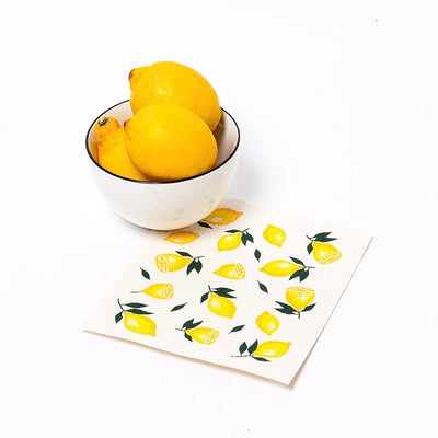 Lemons Swedish Dish Cloths-Set of 2 | Putti Fine Furnishings