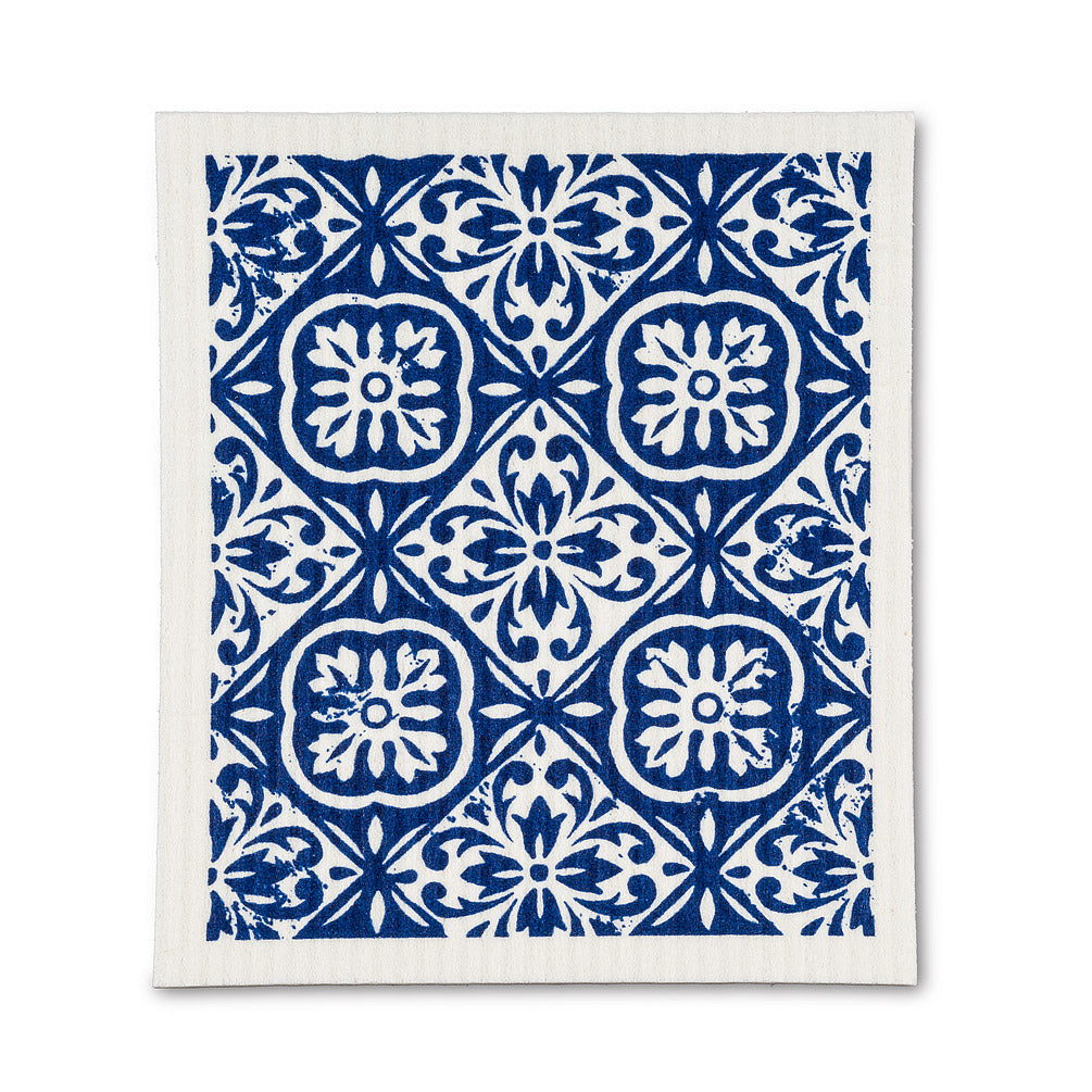 Blue Tile Dishcloths - Set of 2 | Putti Fine Furnishings