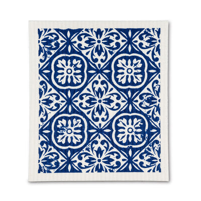 Blue Tile Dishcloths - Set of 2 | Putti Fine Furnishings