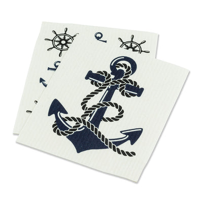 Anchor Swedish Dish Cloths - Set of 2 |  Putti Fine Furnishings