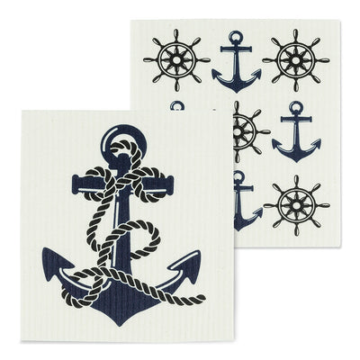 Anchor Swedish Dish Cloths - Set of 2 |  Putti Fine Furnishings