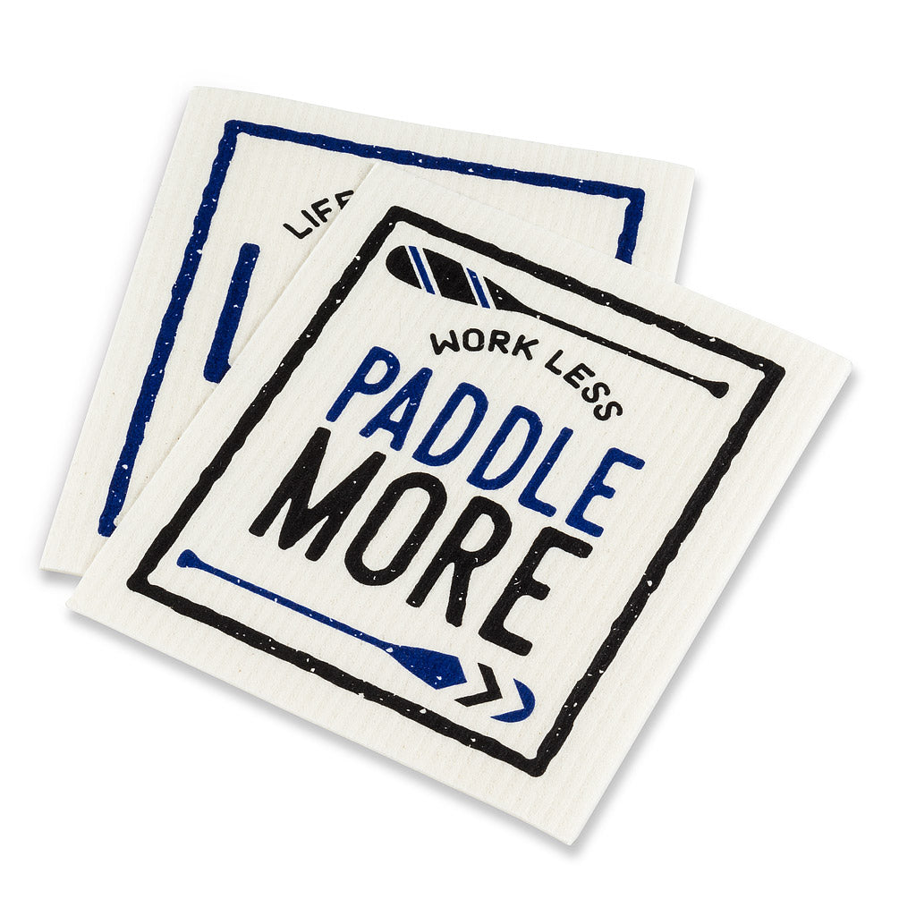 Better at the Lake Swedish Dish Cloths-Set of 2 | Putti Fine Furnishings