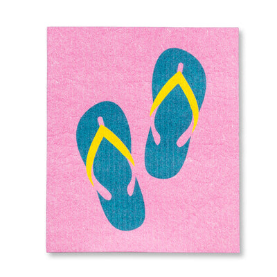 Flip Flops Swedish Dish Cloths - Set of 2 |  Putti Fine Furnishings
