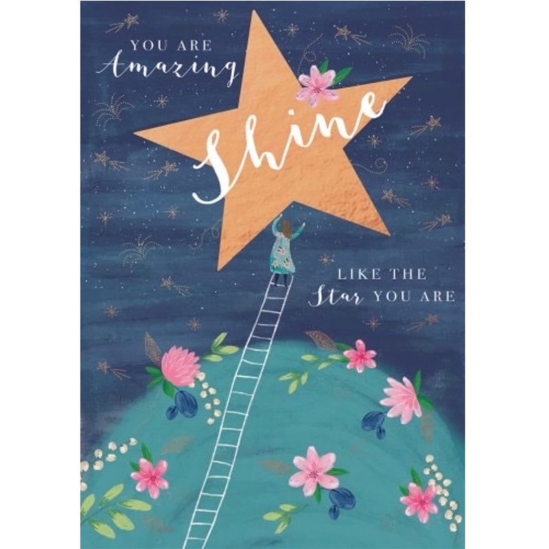 "Shine" Star Greeting Card  | Putti Fine Furnishings 