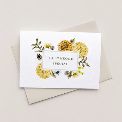 Summer Floral Watercolour "To someone Special" Greeting Card
