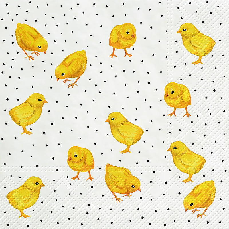 Clucking Chickens Paper Napkins - Lunch | Putti Easter Celebrations