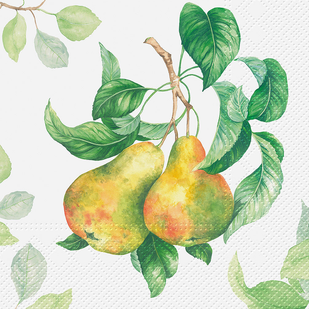 Garden Pear Paper Napkin - Lunch  | Putti Celebrations