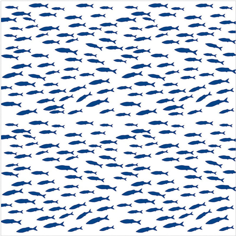  Blue Swiming Fish Napkins, AC-Abbott Collection, Putti Fine Furnishings