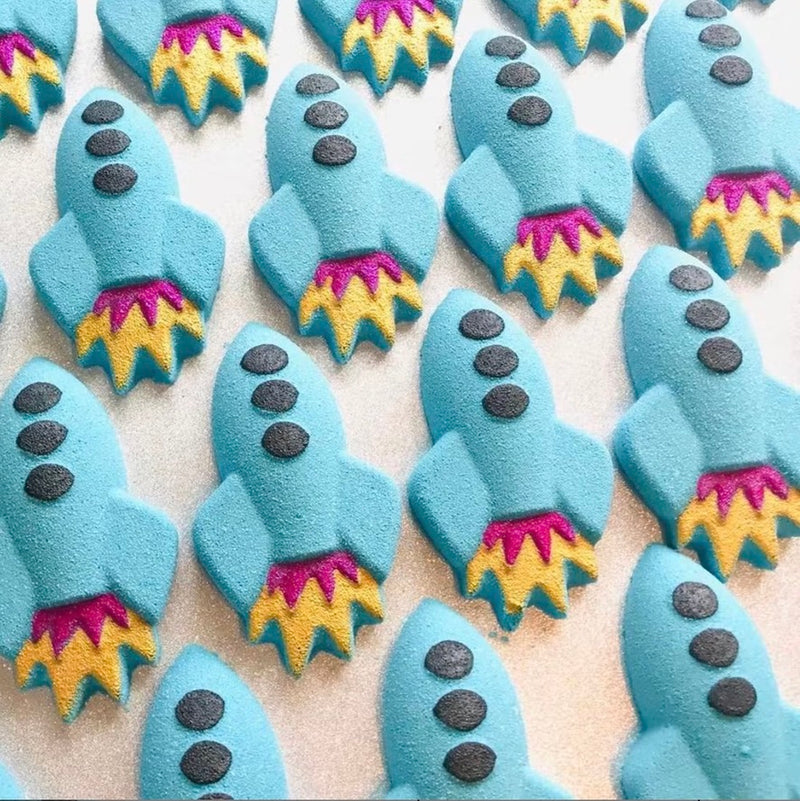 Blue Rocket Bath Bomb - Baby Powder | Putti Fine Furnishings