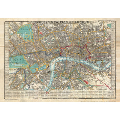 The Pattern Book UK Cruchley’s London Wrapping Paper Sheet | Putti