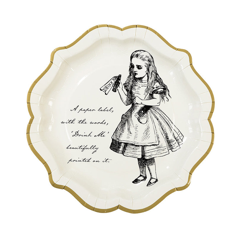 Truly Alice Paper Plates - Medium -  Party Supplies - Talking Tables - Putti Fine Furnishings Toronto Canada - 1