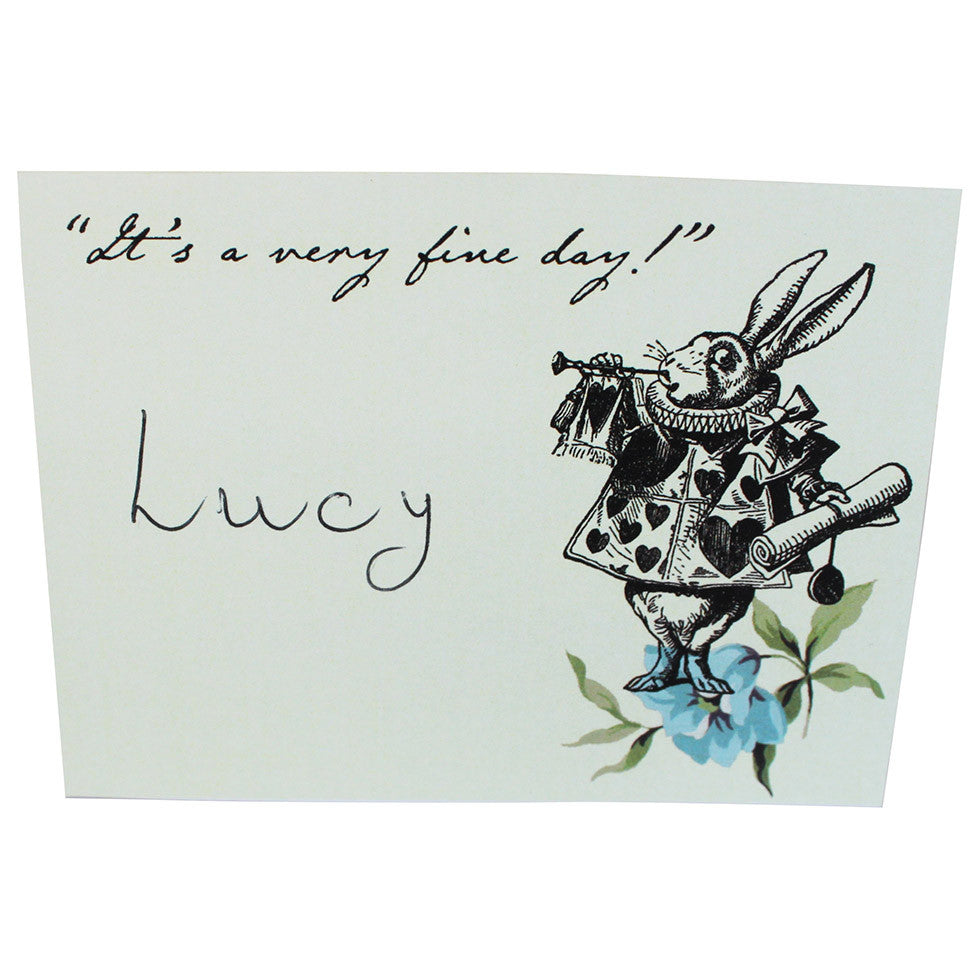 Truly Alice - Free Printable Placecards, TT-Talking Tables, Putti Fine Furnishings