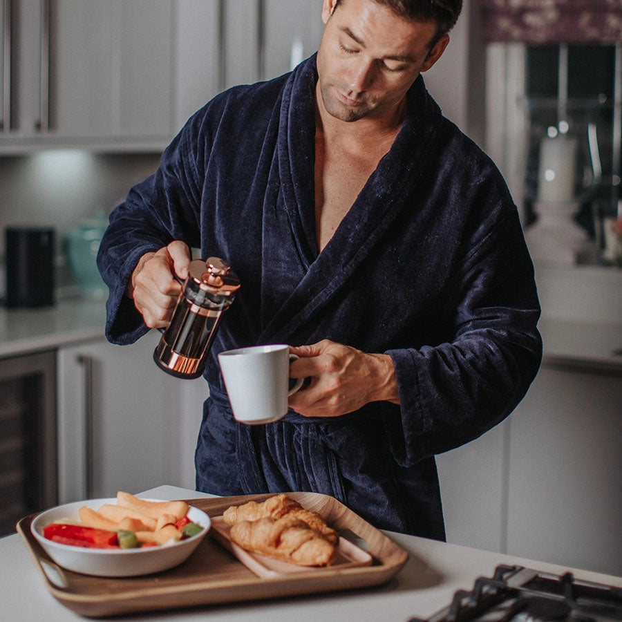 Baron Navy Men's Dressing Gown