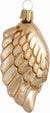 Golden Angel Wing European Glass Ornament