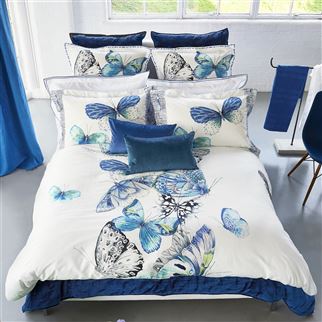 Designers Guild Papillons Cobalt Bedding, DG-Designers Guild, Putti Fine Furnishings