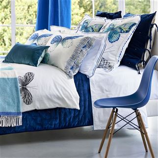 Designers Guild Papillons Cobalt Bedding, DG-Designers Guild, Putti Fine Furnishings