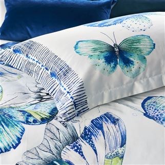 Designers Guild Papillons Cobalt Bedding, DG-Designers Guild, Putti Fine Furnishings