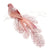 Pink Feather Bird with Clip