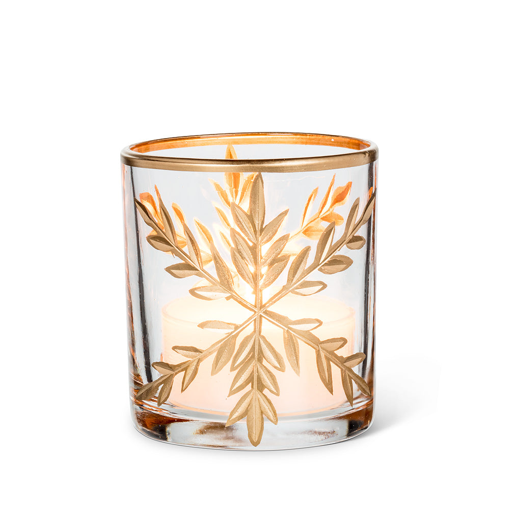 Large Gold Snowflake Maxilight Holder