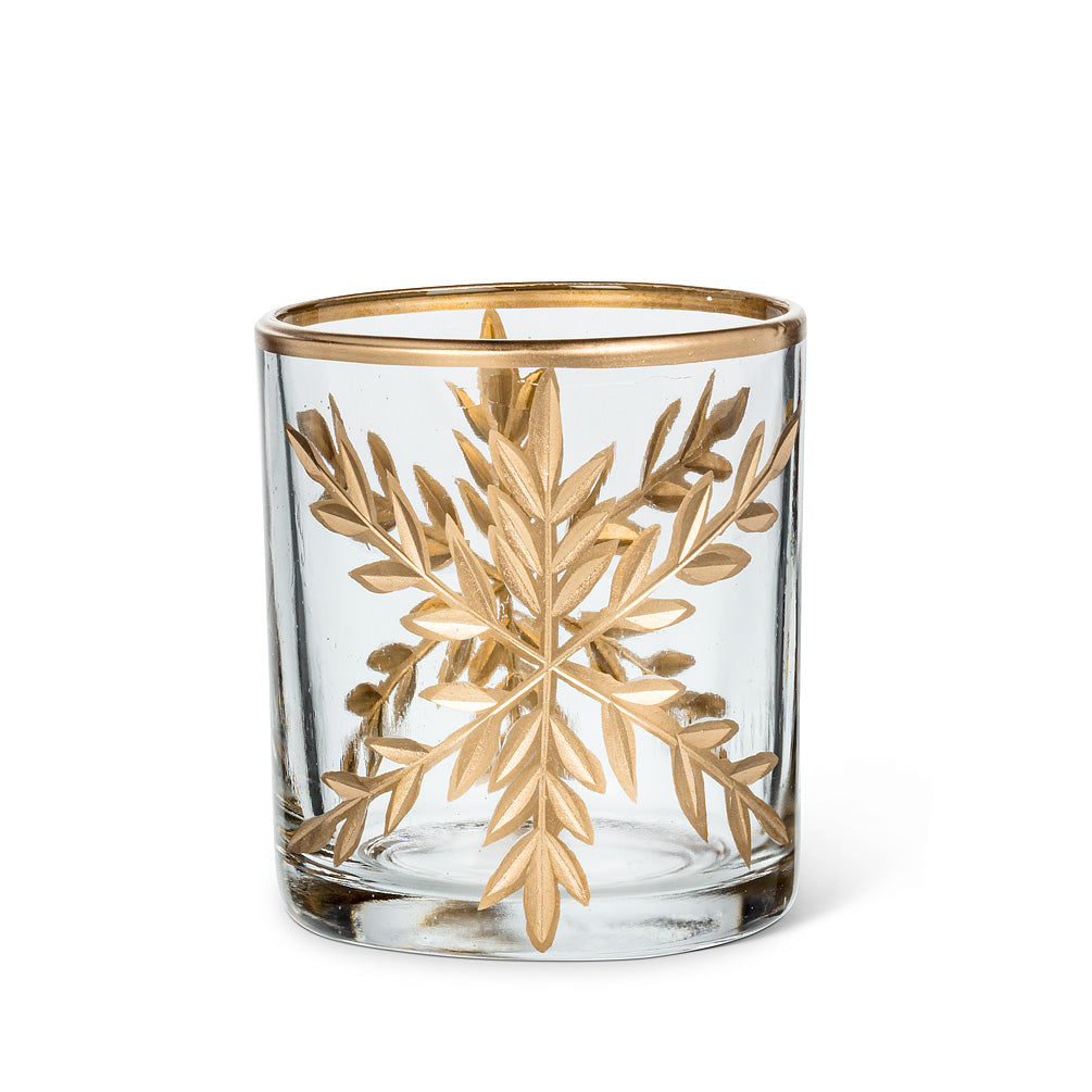 Large Gold Snowflake Maxilight Holder