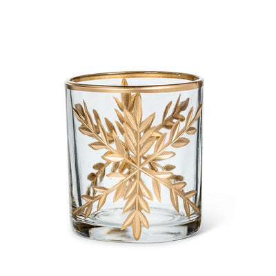 Large Gold Snowflake Maxilight Holder