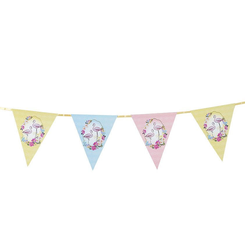 "Truly Flamingo" Bunting, TT-Talking Tables, Putti Fine Furnishings