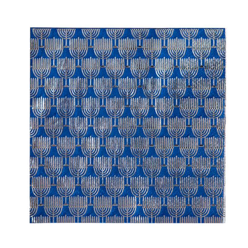 Menorah Cocktail Napkins | Putti Hanukkah Celebrations