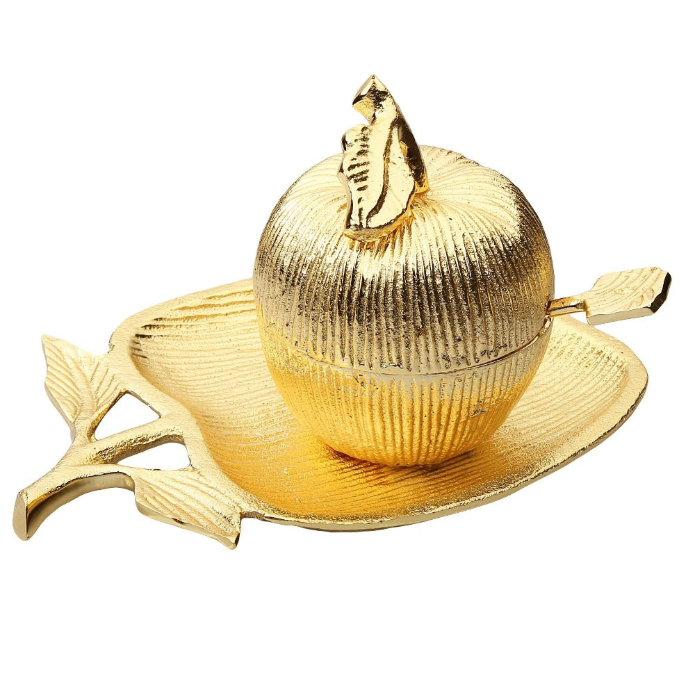 Apple Shaped Dish with Removable Honey Jar | Putti Celebrationsv