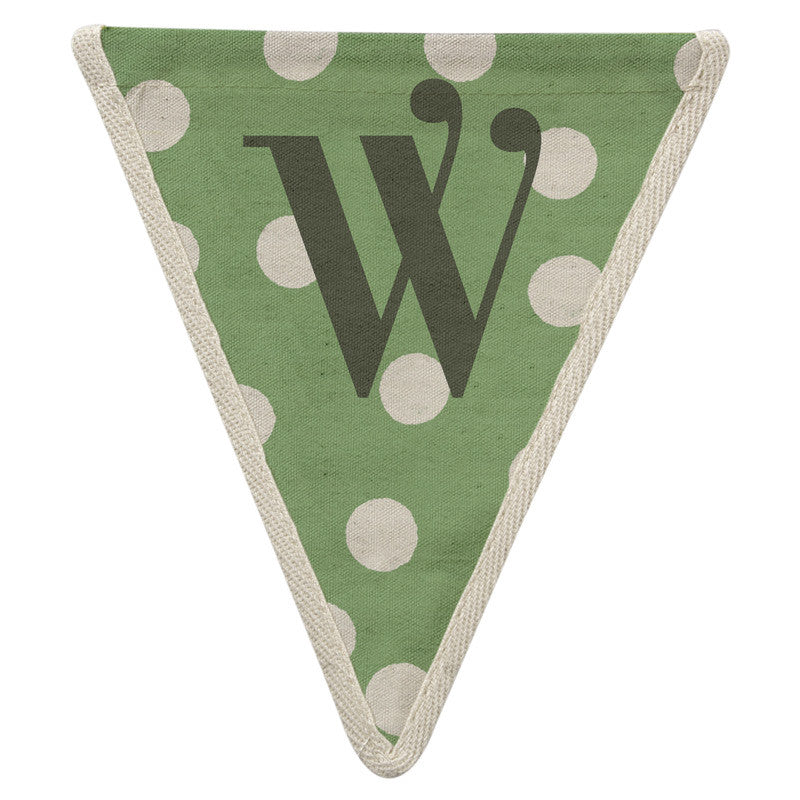 Meri Meri Alphabet Bunting - Letter W, MM-Meri Meri UK, Putti Fine Furnishings