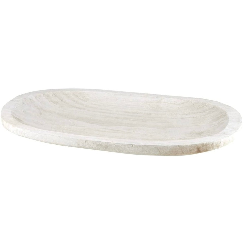 Paulownia Oval Wood Plate
