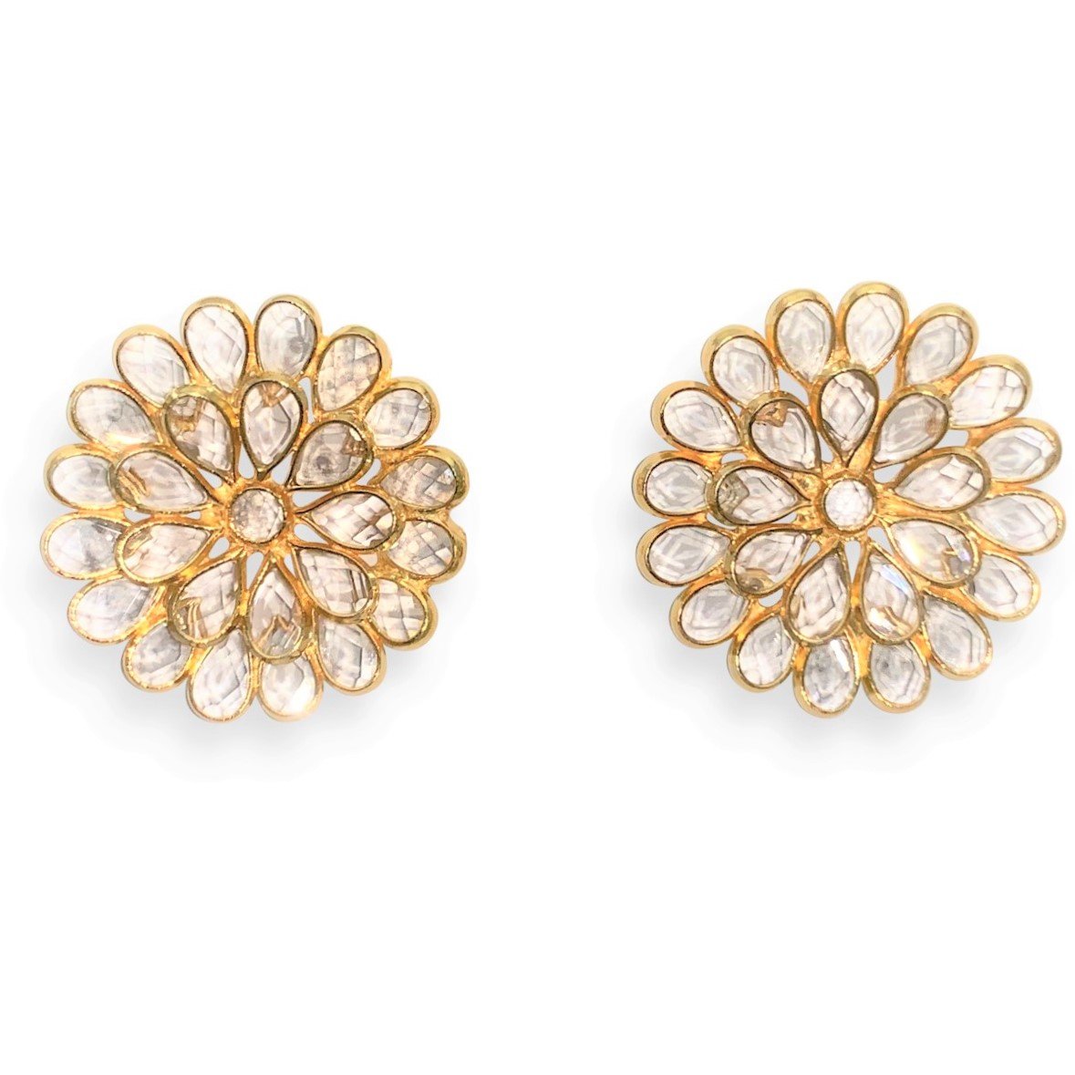 Clarissa Gold Studs | Valentine Rouge | Toronto, Canada