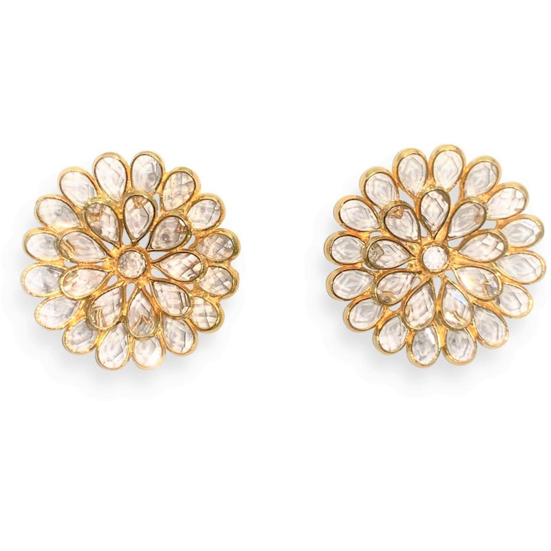 Clarissa Gold Studs | Valentine Rouge | Toronto, Canada