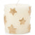 Zodax Gold Star Embossed Pillar Candles