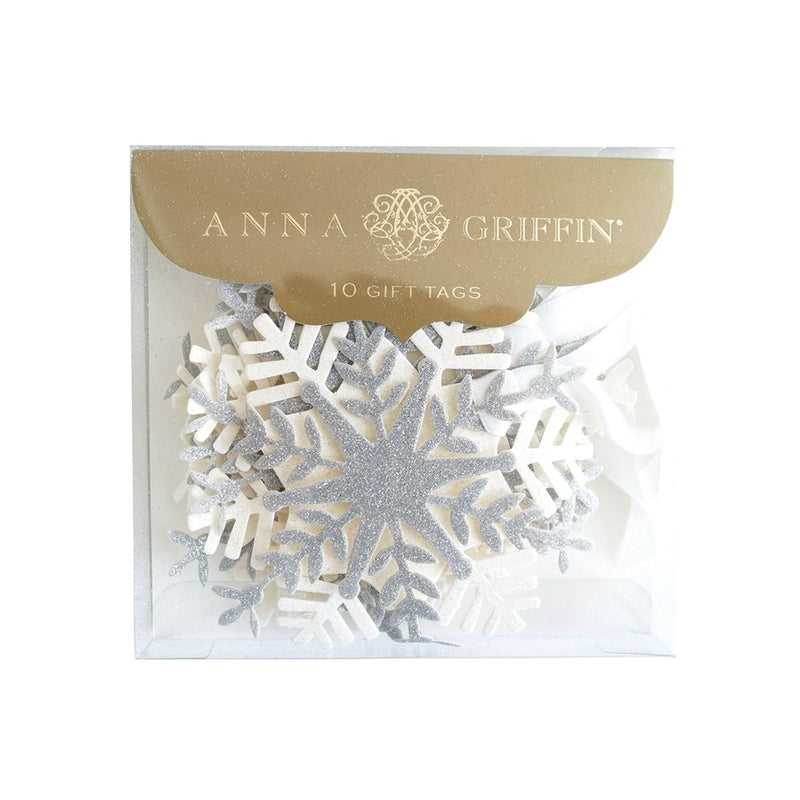 Anna Griffin Glitter Snowflake 3D Christmas Gift Tags