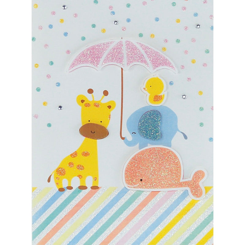 Graphique de France Baby Shower Animals Greeting Card | Putti fine Furnishings