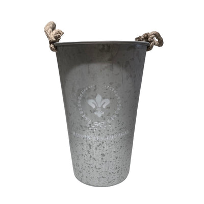 "Maison de Champagne" Galvinized Metal Tall Bucket
