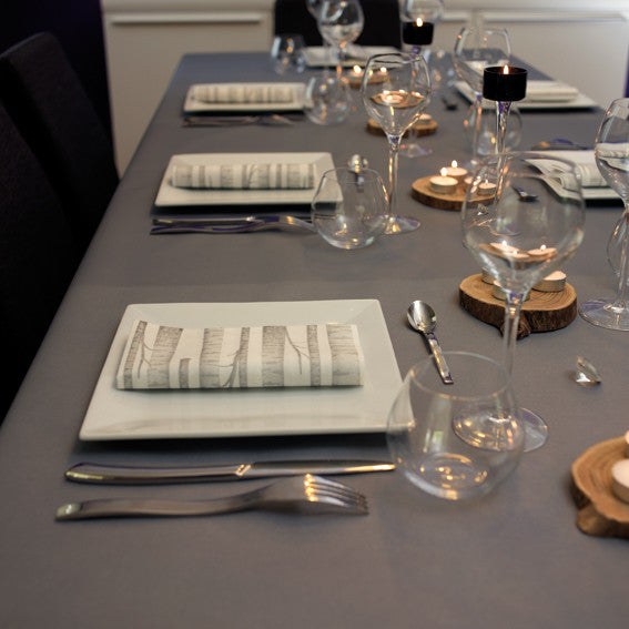 Francoise Paviot "Grey Forest" Dinner Napkin, FP-Francoise Paviot, Putti Fine Furnishings