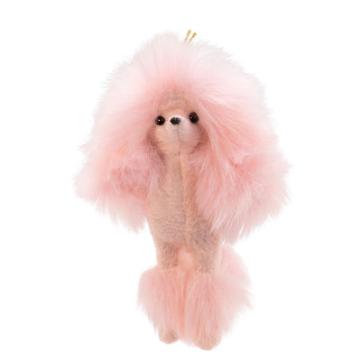 Kurt Adler Plush Pink Poodle Ornament | Putti Christmas