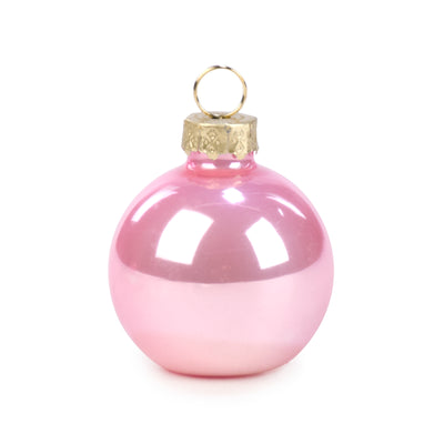 Pink Christmas Ornament Place Card Holders