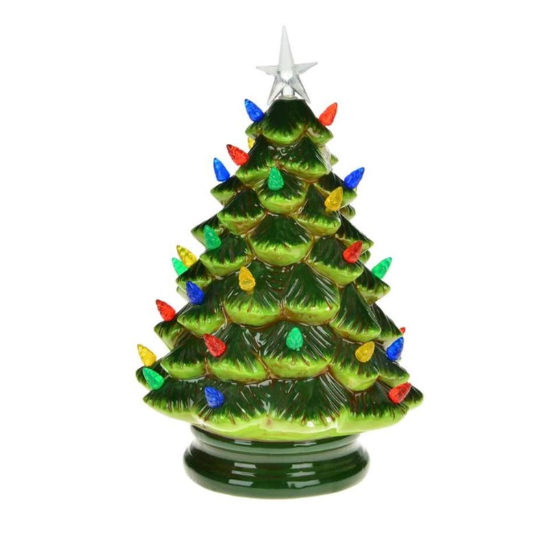 Retro Style Ceramic Tree with LED Lights | Putti Christmas 
