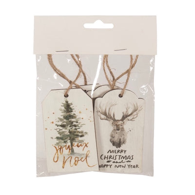 Deer Tag - Sewt of 4 | Putti Christmas Canada