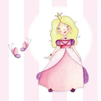 Princess with Butterfly Greeting Card