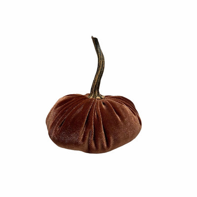 Small Velvet Pumpkin - Bronze | Putti Fine Furnishings Canada