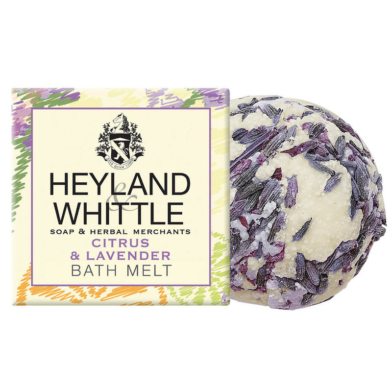 Heyland & Whittle Citrus & Lavender Bath Melt | Putti Fine Furnishings 