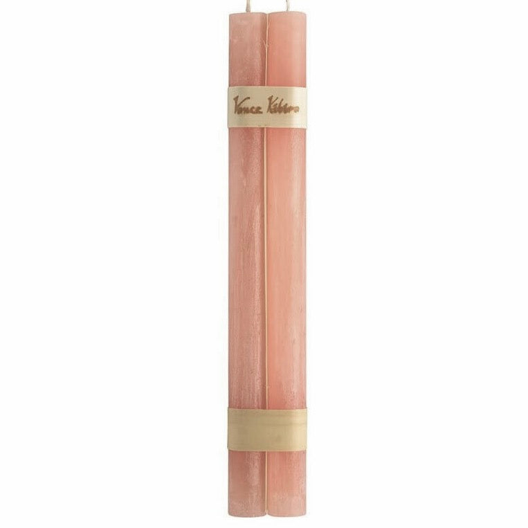 Vance Kitra Timber Taper Candle set of 2 - Pink Sand