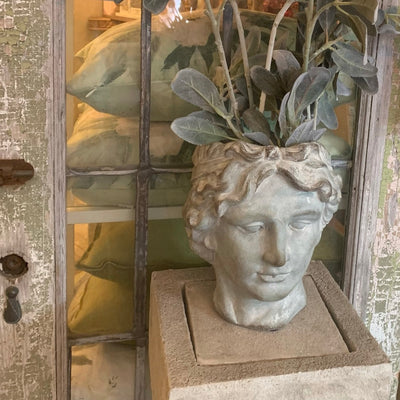 Man Head Planter - Large | Putti Fine Furnishings Canada